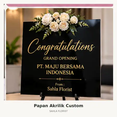 Papan Bunga Akrilik Musi Rawas
